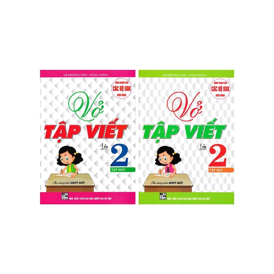 SÁCH - combo vở tập viết lớp 2 - tập 1+2 (theo chương trình giáo dục phổ thông mới)