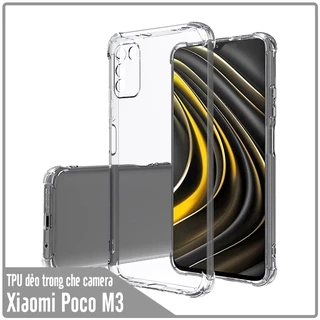 Ốp lưng cho Xiaomi Poco M3 TPU Trong Suốt Che Camera