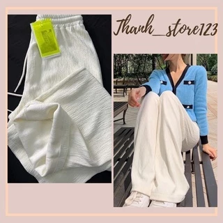 [ Sẵn_FREESHIP ] Quần Ống Xuông Culottes Lưng Cao Lụa Xốp Loại 1