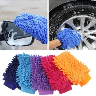 Găng Tay Vệ Sinh Xe Ô Tô Tiện Lợi Bao găng tay rửa xe sợi microfiber chuyên dùng lau rửa xe hơi xe máy ô tô vệ sinh nhà cửa (màu ngẫu nhiên)