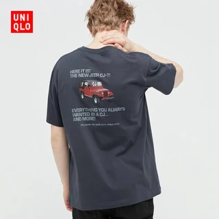 Áo Thun Uniqlo UT Tay Ngắn In Hình Xe Hơi Thương Hiệu Cho Nam/Nữ (Tay Ngắn)