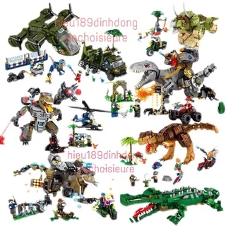 Lắp Ráp xếp hình non Jurassic World Dinosaur 82161 : Khủng long bạo chúa trắng Jurassic World 398 mảnh