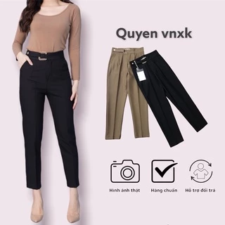 Quần công sở nữ,vnxk,cạp cao,vải không nhăn,phom quần đẹp,không kén dáng,ảnh thật