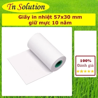 [Giá Sĩ ] Giấy in nhiệt K57 chính hãng PeriPage mực rõ nét không bụi