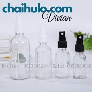 15ml - Chai xịt phun sương thủy tinh dày đẹp, chất lượng cao