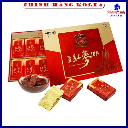 Hồng Sâm Thái Lát Tẩm Mật Ong Sambok Hàn Quốc, Hộp 200gr