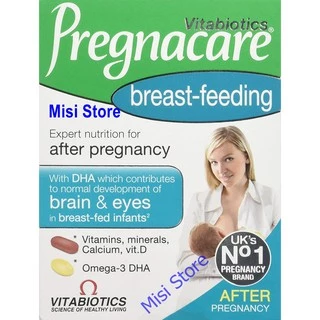 (date 2026) Vitamin tổng hợp Pregnacare Breast feeding sau sinh, hàng Anh, 84 viên ( Bú Anh)