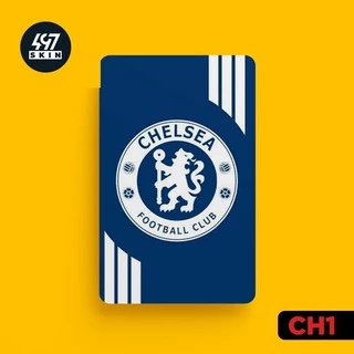 Skin Card Chelsea - Miếng Dán ATM, Thẻ Xe, Thẻ Từ, Thẻ Chung Cư - Chất Liệu Chống Xước - Chống Nước