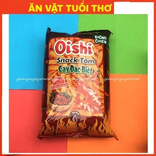 Bim bim snack Oishi Tôm Cay Đặc Biệt 68g Siêu to khổng lồ