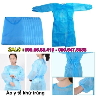 [ 5 cái ] Áo y tế khử trùng dùng 1 lần - Áo phẫu thuật tiệt trùng phun xăm thẩm mỹ Spa y tế