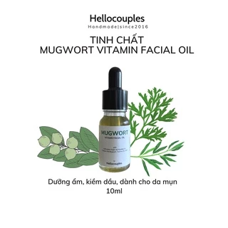 Dầu dưỡng ẩm kiềm dầu dành cho da mụn Mugwort Vitamin Facial Oil Hellocouples TC3