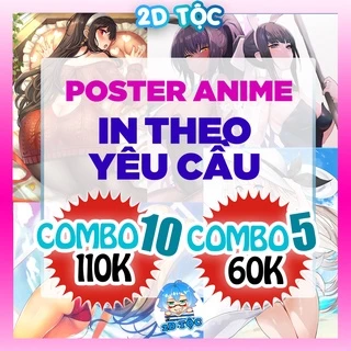Tranh Poster Anime A3 A4 Đặt In theo yêu cầu – Tranh treo tường dán tường Anime Manga Light Novel by 2D Tộc Shop