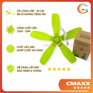 QUẠT TRẦN MINI 5 CÁNH YQ, QUẠT TREO MÀN TIỆN DỤNG CỰC MÁT TIẾT KIỆM ĐIỆN – GIA DỤNG CMAXX