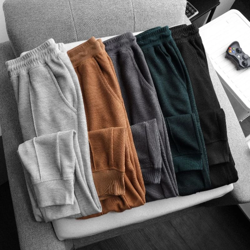 Quần Jogger Djohn pique cotton form slim Unisex , Quần thun dài ống bo bigsize ( 50kg - 100kg ) - 3bros Quần áo