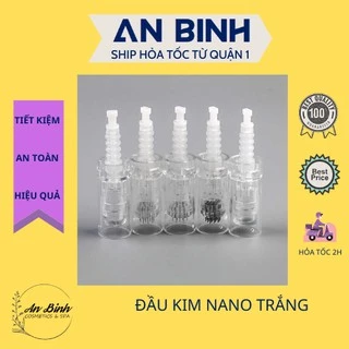(Q1-HCM) Kim NANO Trắng - Kim cấy tảo Trắng, Đầu Kim 12 và 36 Trắng Dùng Cho Máy Phi Kim Dr.Pen