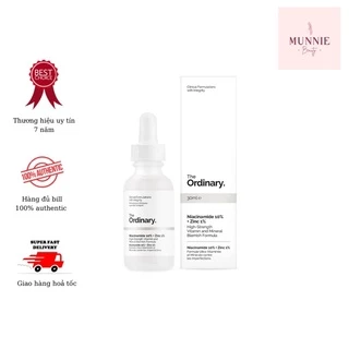 [Bill Sephora US] Tinh chất giảm mụn thâm The Ordinary Niacinamide 10% + Zinc 1%