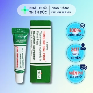 Tuýp Bôi Nhiệt Miệng Trin olone Thái Lan, giảm sưng đau khó chịu - Nhà thuốc Thiện Đức