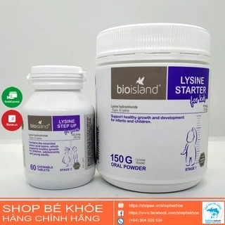 Bio Island Lysine tăng chiều cao - Lysine Starter / Lysine step up cho bé