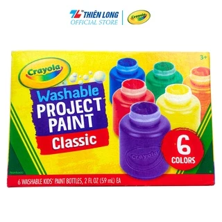 Bộ 6 màu nước - có thể rửa được Crayola Washable Kid's Paint