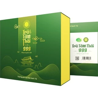 Trà Đinh Cao Cấp 400g(4 gói 100g) + túi xách Trà Thái Nguyên Trà Tâm Thái 999 Trà Đinh Tân Cương Cao Cấp 400g