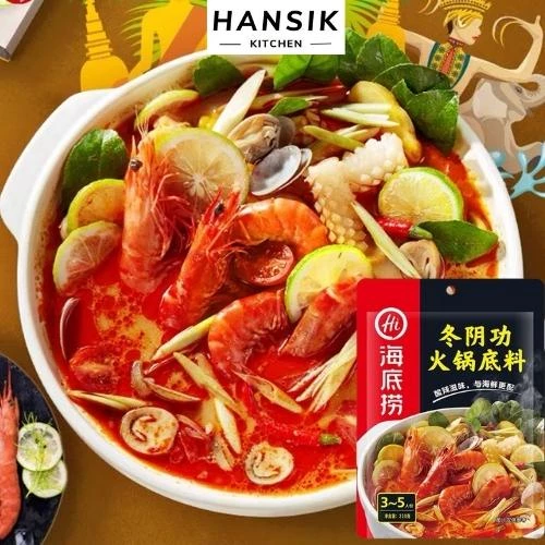 Gia vị Haidilao vị lẩu Thái tomyum - Cốt lẩu Tứ Xuyên sẵn date mới - Hansik Kitchen