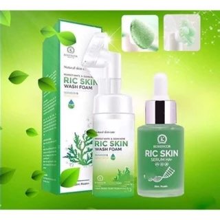 Combo Sữa rửa mặt và Serum ⚡ CHÍNH HÃNG ⚡ Combo Ric Skin sâm tố nữ hàng nguyên mã