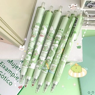 Set 6 Bút Bi Mực Đen Ngòi 0.5mm Có Thể Thu Gọn