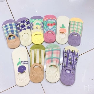 Set 5 đôi tất hài nữ cute sắc màu