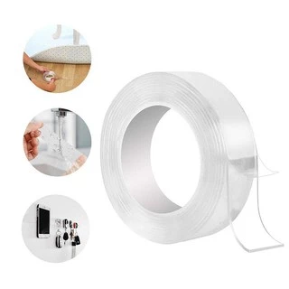 [ 5 MÉT ] Băng keo 2 mặt siêu dính chịu lực - băng dính 3 mét trong suốt 2mm IVY GRIP TAPE