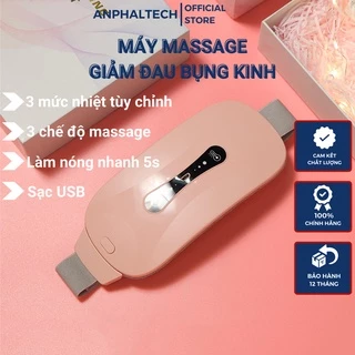 Máy Làm Ấm Giảm Đau Bụng Kinh, Đai Chườm Nóng Bụng Kinh Massage Giảm Đau Cho Phụ Nữ Đến Kỳ Kinh Nguyệt