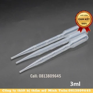 Pipet 3ml Nhựa Tiệt Trùng - Ống Bóp Nhỏ Giọt - Ống Hút dung dịch