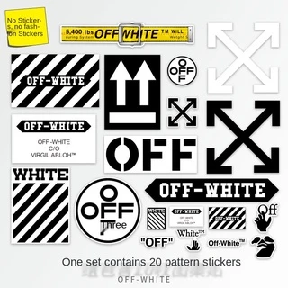 Set 20 Sticker off-white Dán Trang Trí Đa Năng