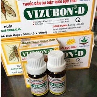 Thuốc diệt ruồi vàng đục trái VIZUBON-D (Hộp 2 lọ 10ml)