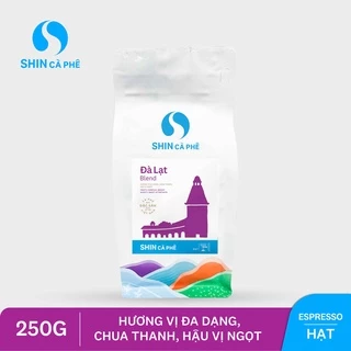 SHIN Cà Phê - Espresso Đà Lạt Blend - Cà Phê Đặc Sản Pha Máy 250 gram