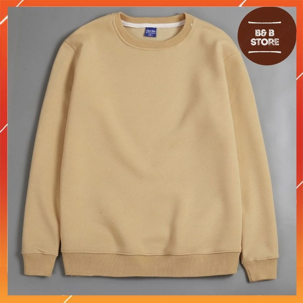 [ HÓT CỰC HÓT ] ÁO SWEATER UNISEX KHÔNG NÓN MÀU PE TRƠN FORM RỘNG NAM NỮ CHẤT VẢI NỈ CỰC ĐẸP