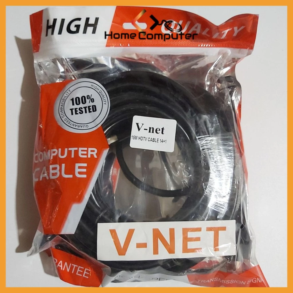 Dây Hdmi, Cáp Hdmi Tròn Đen 7.0 (14+1) VNET / Arigato Dài 10M - 15M - 20M Hỗ Trợ Full Hd
