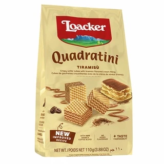 Bánh xốp Quadratini Tiramisu hiệu Loacker 110g