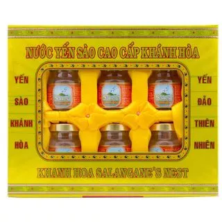 Nước yến sào Khánh Hòa Sanest hộp 6 lọ × 70 ml