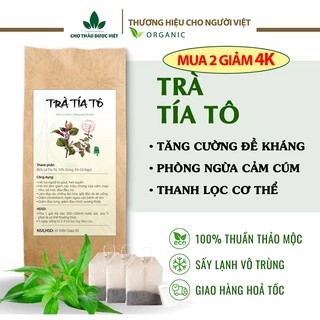 Trà tía tô túi lọc (Tăng cường sức đề kháng, thanh lọc cơ thể, giải cảm) - Chợ Thảo Dược Việt