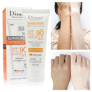 [Hàng mới về] Kem Chống Nắng Disaar Spf90++ Lâu Trôi Chống Thấm Nước Hỗ Trợ Kiềm Dầu Che Khuyết Điểm Tiện Dụng