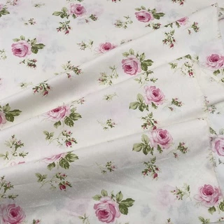 Chiều rộng 60 '' / 160 cm Cotton Lược Vải, Hoa Hồng Phong Cách Cotton Vải Twill Cotton Quần Áo Vải Handmade