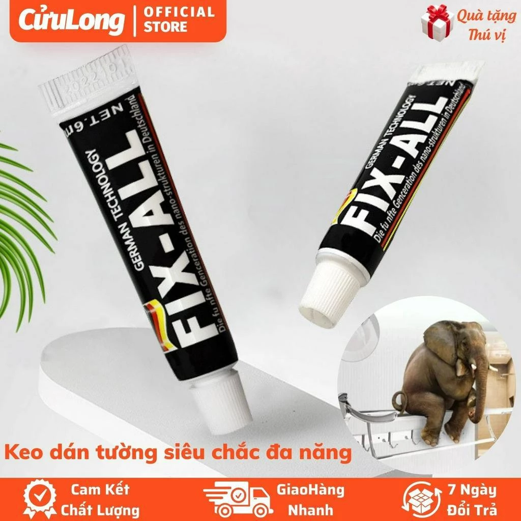 Keo dán tường siêu dính Fix All đa năng chắc chắn không mùi keo sữa dán đồ vật xi măng sắt thép gỗ