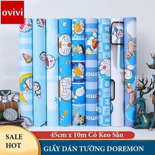 10M Giấy Dán Tường Doraemon ( Giá Sỉ ), Giấy Dán Tường Hoạt Hình Dễ Thương Cho Bé, Có Keo Sẵn