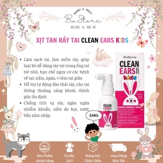 Xịt Tan Ráy Tai Clean Ear Kids 30ml Úc cho bé từ 2m+ [ BW Store ]