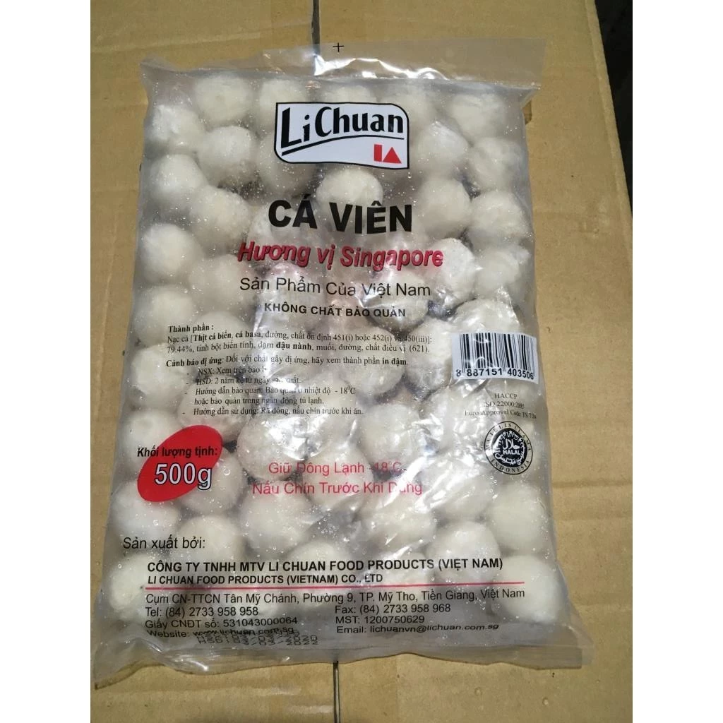 Cá viên Lichuan 500g [chỉ giao tại tpHCM]