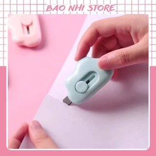 Dao rọc cắt giấy mini hình đám mây cute làm móc khóa nhiều màu sắc dễ thương 88282 baonhishop2202