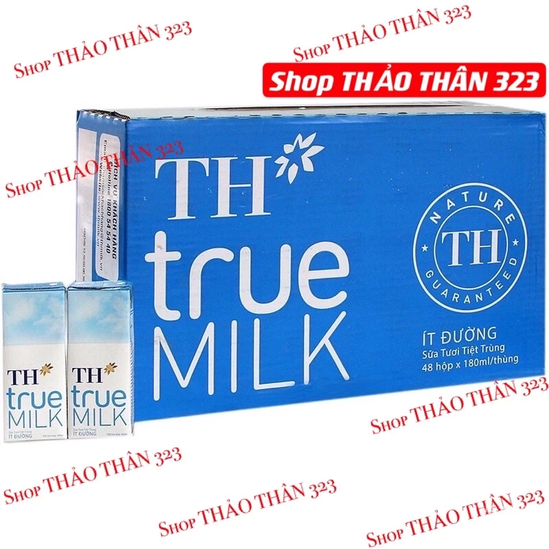 MỚI -Sữa TH True Milk 180ml (Thùng 48hộp )