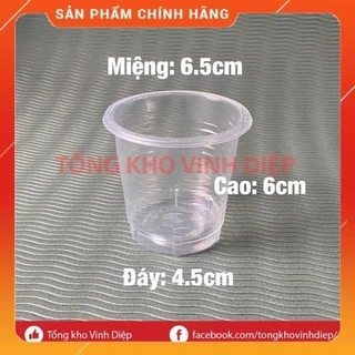 50 Cốc nhựa dùng 1 lần dung tích 140ml 220ml 280ml 300ml 400ml 500ml