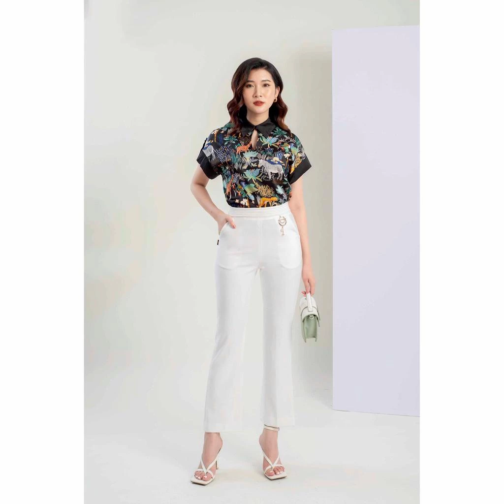 Quần Ống Vẩy, Đính Đai Sắt Tròn Cạp MMOutfit M-QU021220015