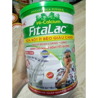 Sữa tiểu đường 900g - Sữa bột Hi-Canxi dành cho người già Tiểu đường và Loãng xương Fitalac lon 900g